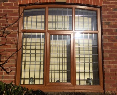 Light Oak Woodgrain Window